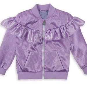 Disney Store Frozen Jacket Sz 4 Anna Ellas Silky Winter NEW